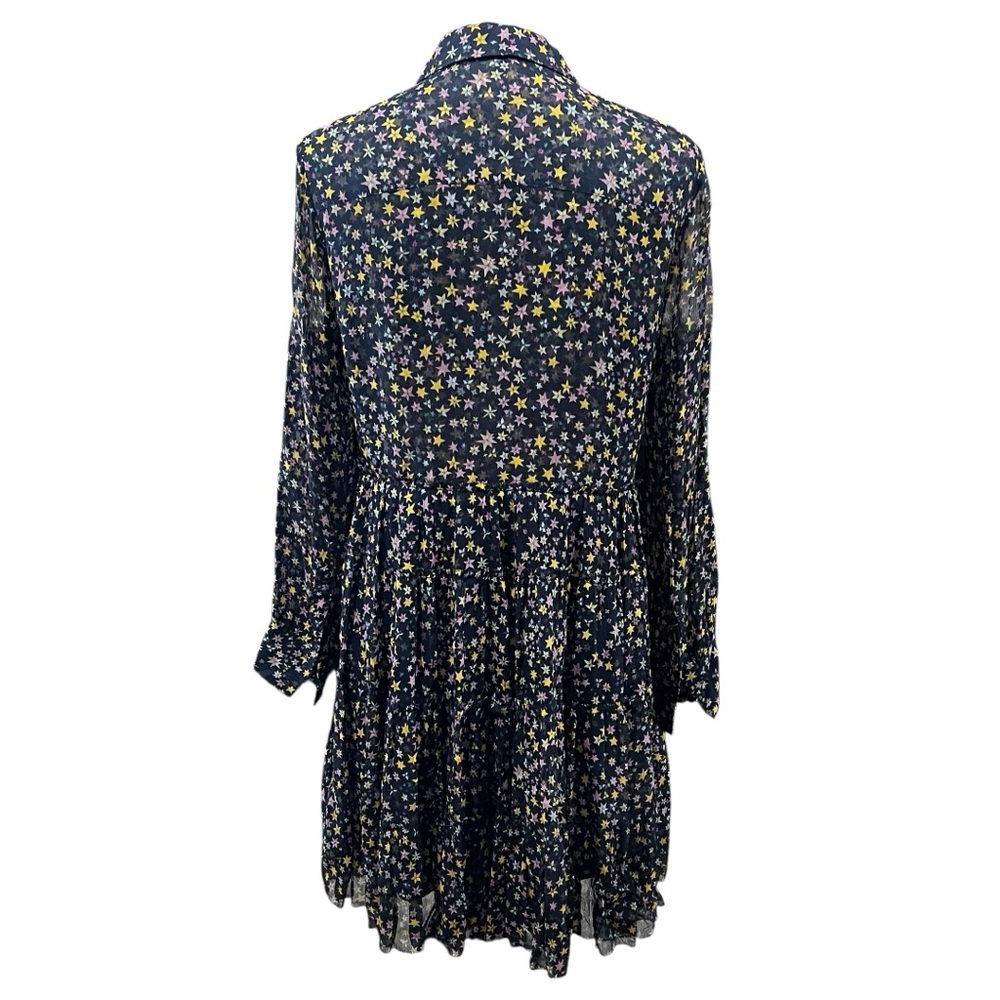 Zadig & Voltaire Rapidy Crinkle Print Etoiles Dress Size XS - Picture 4 of 6